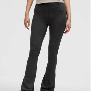 Excellent, like new lululemon soft sueded legging with min flare and split hem
